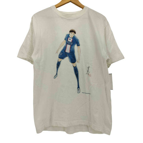 UNITED ATHLE コラボ サッカー キャラクター プリント Tシャツ メンズ import:L