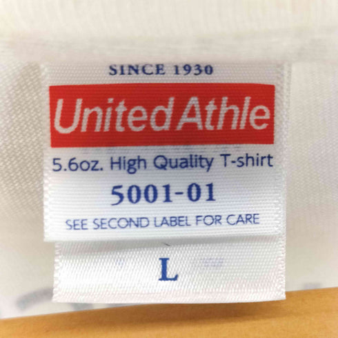 UNITED ATHLE コラボ サッカー キャラクター プリント Tシャツ メンズ import:L
