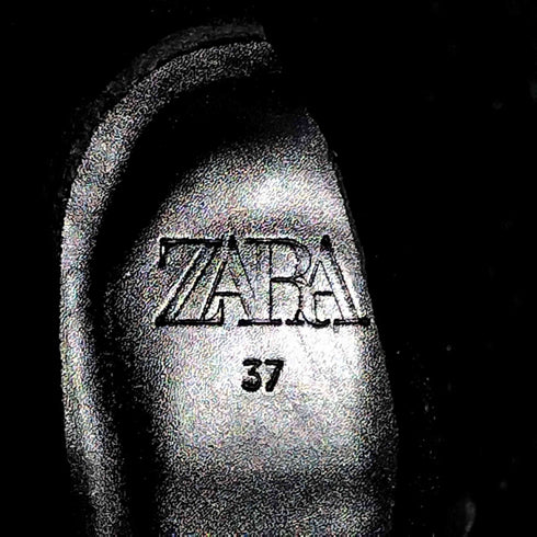 ザラ ZARA レザーウエスタンブーツ レディース 37