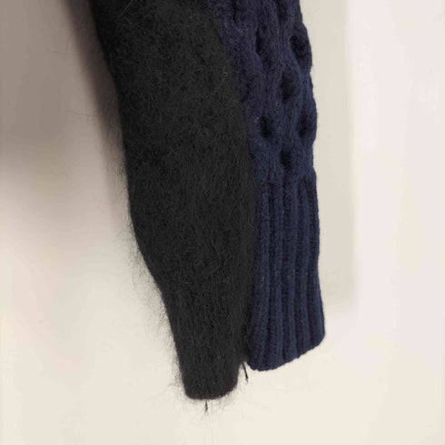 サカイラック sacai luck 14AW アンゴラドッキング ケーブルニット レディース JPN:1