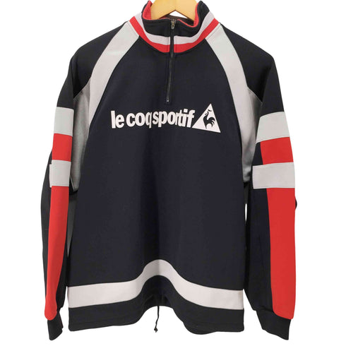 ルコック スポルティフ le coq sportif ロゴプリントハーフジッププルオーバー メンズ JPN:L