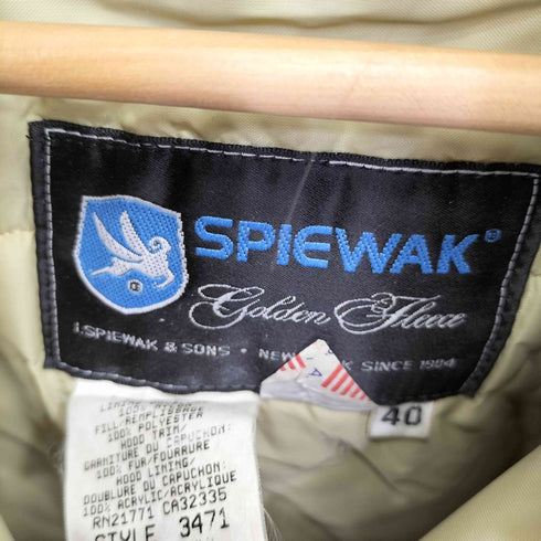 スピワック SPIEWAK N-3B フライトジャケット メンズ 40