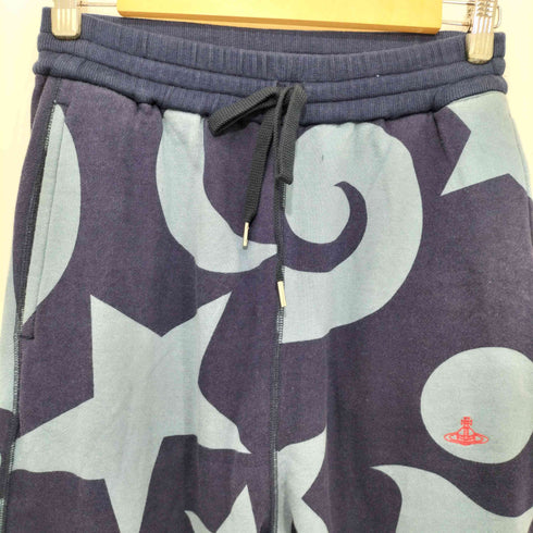ヴィヴィアンウエストウッドレッドレーベル Vivienne Westwood RED LABEL ワンポイントオーブ刺繍 総柄 イージースウェットパンツ レディース 00
