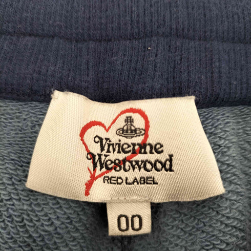 ヴィヴィアンウエストウッドレッドレーベル Vivienne Westwood RED LABEL ワンポイントオーブ刺繍 総柄 イージースウェットパンツ レディース 00