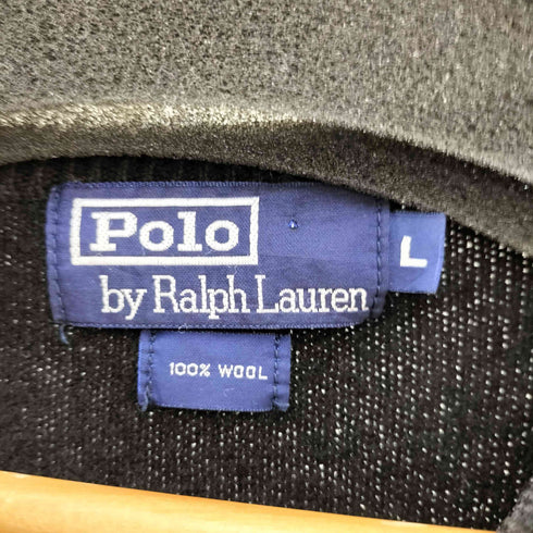 ポロバイラルフローレン Polo by RALPH LAUREN 90S ポニー刺繍 ウール100 ニットベスト メンズ import:L