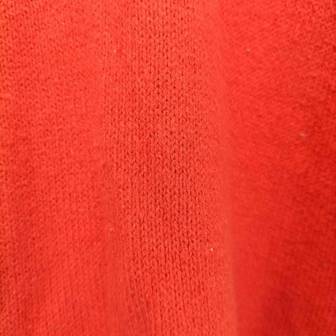 ヴィヴィアンウエストウッド アングロマニア Vivienne Westwood ANGLOMANIA ワンポイント オーブ刺繍 Vネック コットン プルオーバー ニット メンズ FR:38