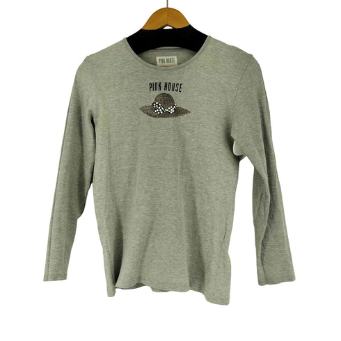 ピンクハウス PINK HOUSE フロントプリント L/S Tシャツ レディース