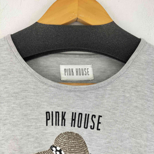 ピンクハウス PINK HOUSE フロントプリント L/S Tシャツ レディース