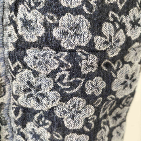 バーニーズニューヨーク BARNEYS NEWYORK イタリア製 花柄フリンジストール メンズ