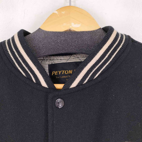 PEYTON PLACE 袖レザー スタジャン メンズ