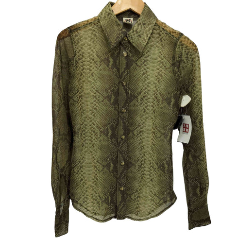 ジページェバイジャンポールゴルチエ JPG by GAULTIER パワーネット パイソン L/S シアーシャツ メンズ FR:40