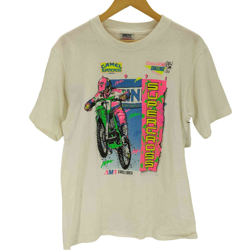 オニータ ONEITA 90S USA製 両面プリントTシャツ CROSS bike メンズ JPN:L