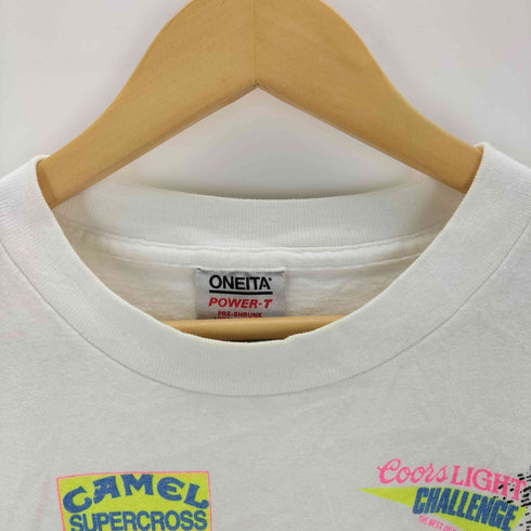 オニータ ONEITA 90S USA製 両面プリントTシャツ CROSS bike メンズ JPN:L