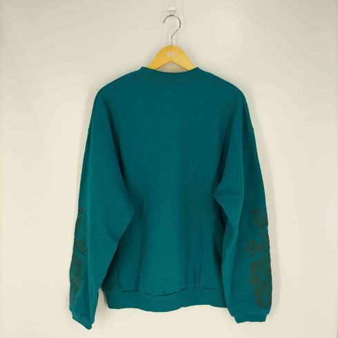 アズールバイマウジー AZUL by moussy EMBROIDERY BIG PULLOVER 刺繍 ビック スウェット メンズ FREE