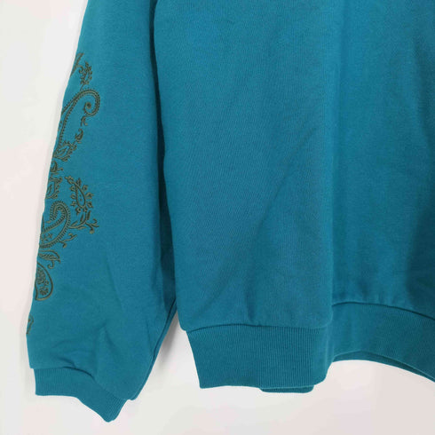 アズールバイマウジー AZUL by moussy EMBROIDERY BIG PULLOVER 刺繍 ビック スウェット メンズ FREE