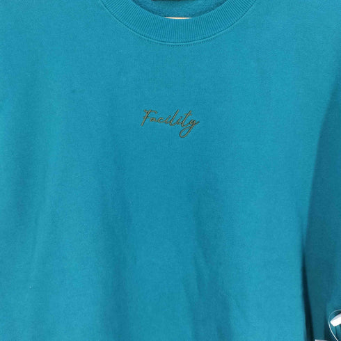アズールバイマウジー AZUL by moussy EMBROIDERY BIG PULLOVER 刺繍 ビック スウェット メンズ FREE