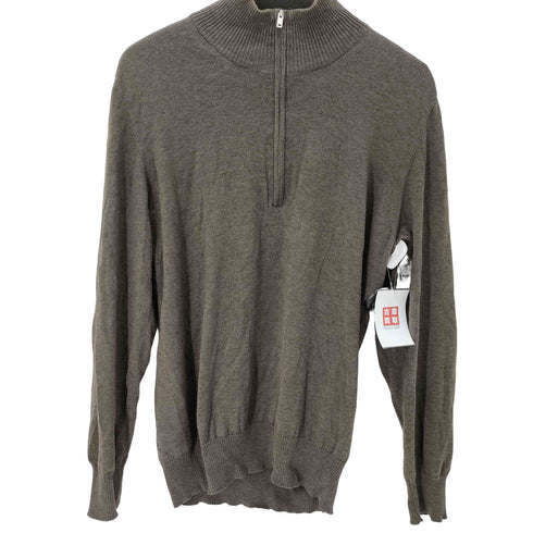 メゾンマルジェラ Maison Margiela 16AW レザー エルボーパッチ ハーフジップニット メンズ import:L