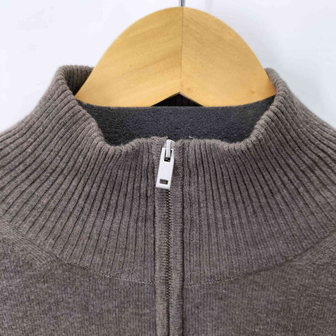 メゾンマルジェラ Maison Margiela 16AW レザー エルボーパッチ ハーフジップニット メンズ import:L