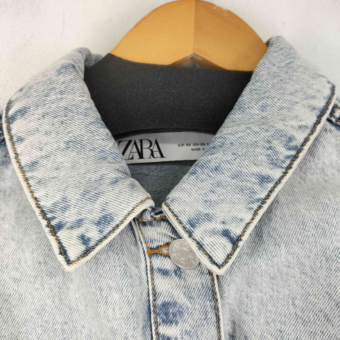 ザラ ZARA カットオフデニムジャケット レディース import:XS
