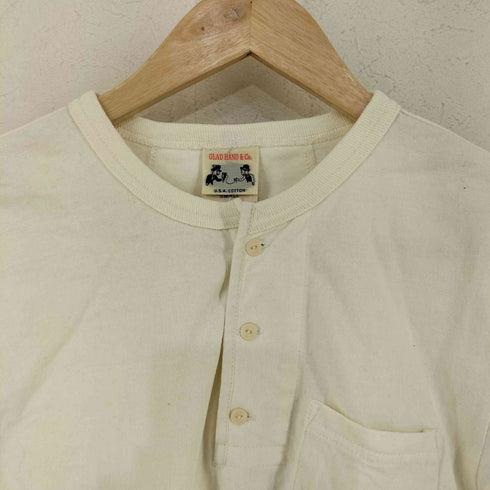 グラッドハンド GLADHAND STANDARD HENRY NECK POCKET S/S T-SHIRTS メンズ JPN:S