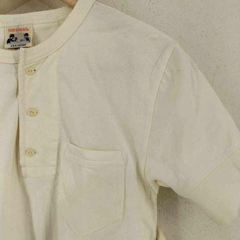 グラッドハンド GLADHAND STANDARD HENRY NECK POCKET S/S T-SHIRTS メンズ JPN:S