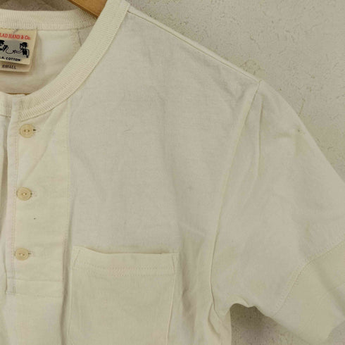 グラッドハンド GLADHAND STANDARD HENRY NECK POCKET S/S T-SHIRTS メンズ JPN:S