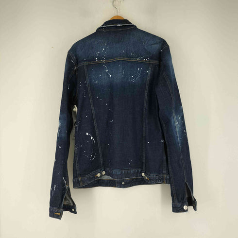 ディースクエアード DSQUARED2 ペイント加工 デニムジャケット メンズ 54
