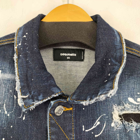ディースクエアード DSQUARED2 ペイント加工 デニムジャケット メンズ 54