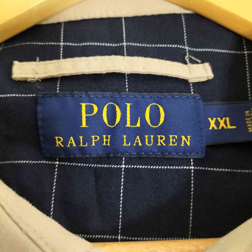 ポロラルフローレン POLO RALPH LAUREN 裏地チェック ポニー刺繍 スイングトップ スウィングトップ メンズ import:XXL