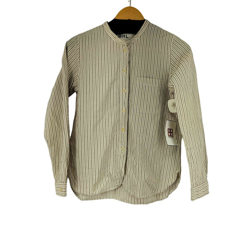 エムエイチエル MHL. ストライプ L/S バンドカラーシャツ レディース JPN:1