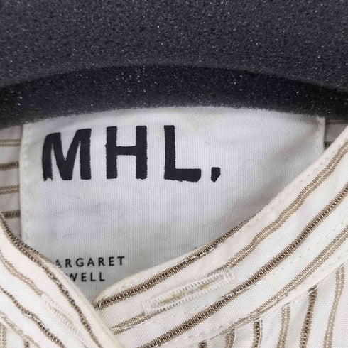 エムエイチエル MHL. ストライプ L/S バンドカラーシャツ レディース JPN:1