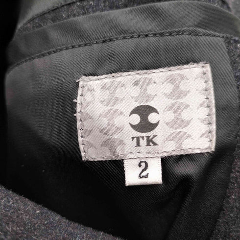 ティーケータケオキクチ tk. TAKEO KIKUCHI 二重織りメルトンチェスターコート メンズ JPN:2