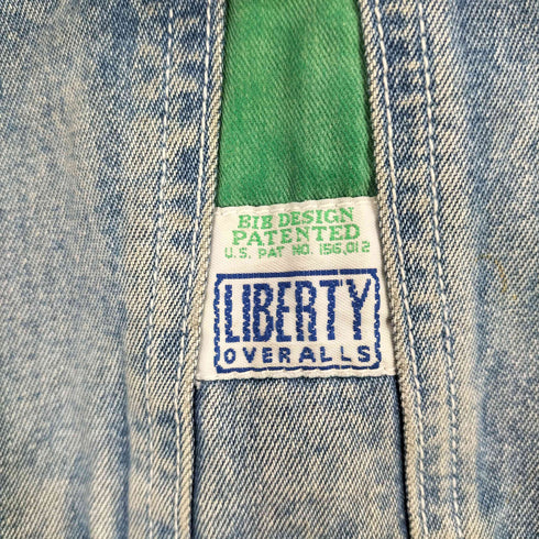 リバティ LIBERTY ウォッシュド デニム オーバーオール メンズ 46
