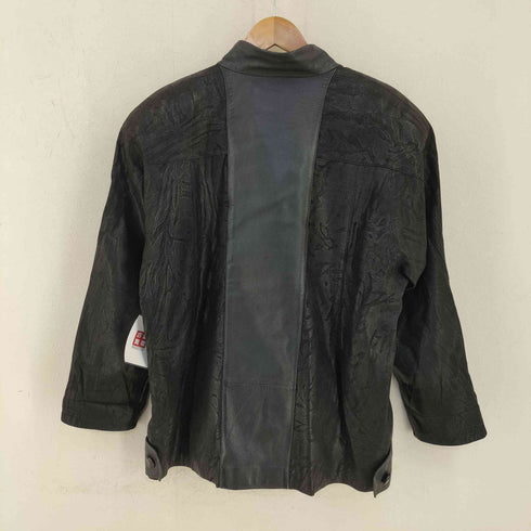 ジャジャ JHA-JHA MADE IN KOREA スタンドネック デザインレザーハーフコート レディース 9