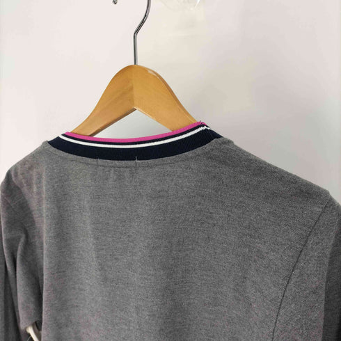 フレッドペリー FRED PERRY ロゴ 刺繍 ライン ライト カーディガン レディース JPN:S