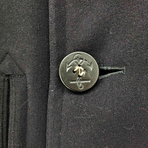 ユーエスネイビー U.S.NAVY 40S NAVAL CLOTHING FACTORY製 錨ボタン Pコート ピーコート メンズ