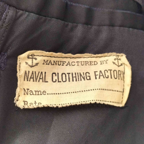 ユーエスネイビー U.S.NAVY 40S NAVAL CLOTHING FACTORY製 錨ボタン Pコート ピーコート メンズ