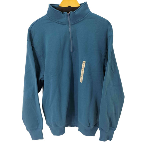ムジルシリョウヒン 無印良品 ハーフジップスウェットシャツ メンズ JPN:M