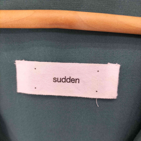 sudden プリーツデザイン スナップボタン テーラードジャケット レディース