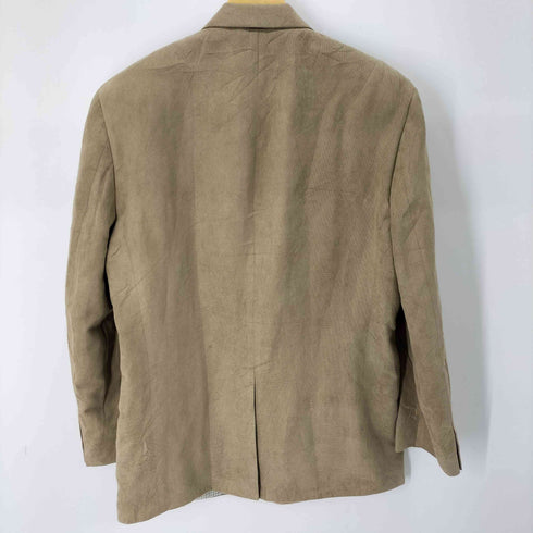 ローレンラルフローレン LAUREN RALPH LAUREN 裏地チェック スエード 2Bテーラードジャケット メンズ 42R