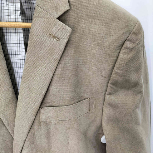 ローレンラルフローレン LAUREN RALPH LAUREN 裏地チェック スエード 2Bテーラードジャケット メンズ 42R