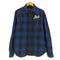 デウスエクスマキナ Deus Ex Machina Long Sleeve Service Check Shirt ロゴ 刺繍 バッファローチェック フラップポケット ネルシャツ メンズ JPN:L