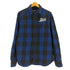 デウスエクスマキナ Deus Ex Machina Long Sleeve Service Check Shirt ロゴ 刺繍 バッファローチェック フラップポケット ネルシャツ メンズ JPN:L
