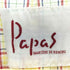 パパス papas チェック切替リネンジレ レディース 48