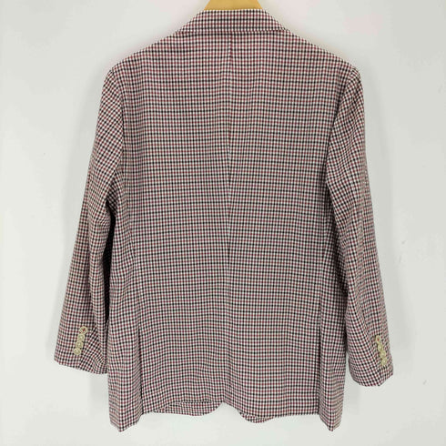 ザスコッチハウス The Scotch House リネン混 チェックテーラードジャケット メンズ import:L