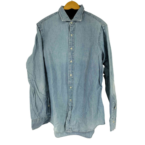 ポロラルフローレン POLO RALPH LAUREN INDIGO CHAMBRAY シャンブレーシャツ メンズ JPN:L