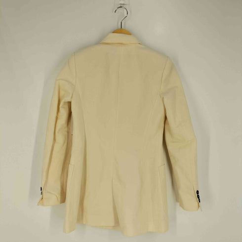 ザラ ZARA コットンリネン ダブル テーラードジャケット レディース import:XS