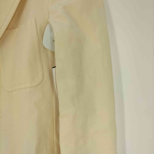 ザラ ZARA コットンリネン ダブル テーラードジャケット レディース import:XS