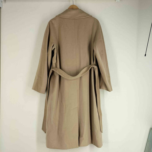 マックスマーラウィークエンド MAX MARA WEEKEND メリノウール100 ベルデッド ロングコート メンズ 38