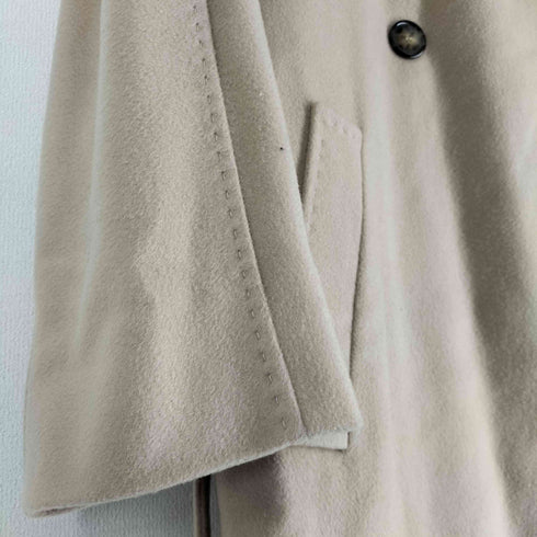 マックスマーラウィークエンド MAX MARA WEEKEND メリノウール100 ベルデッド ロングコート メンズ 38